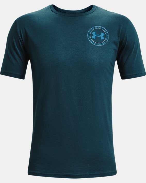 男士UA Compass T恤, Blue, pdpMainDesktop image number 3